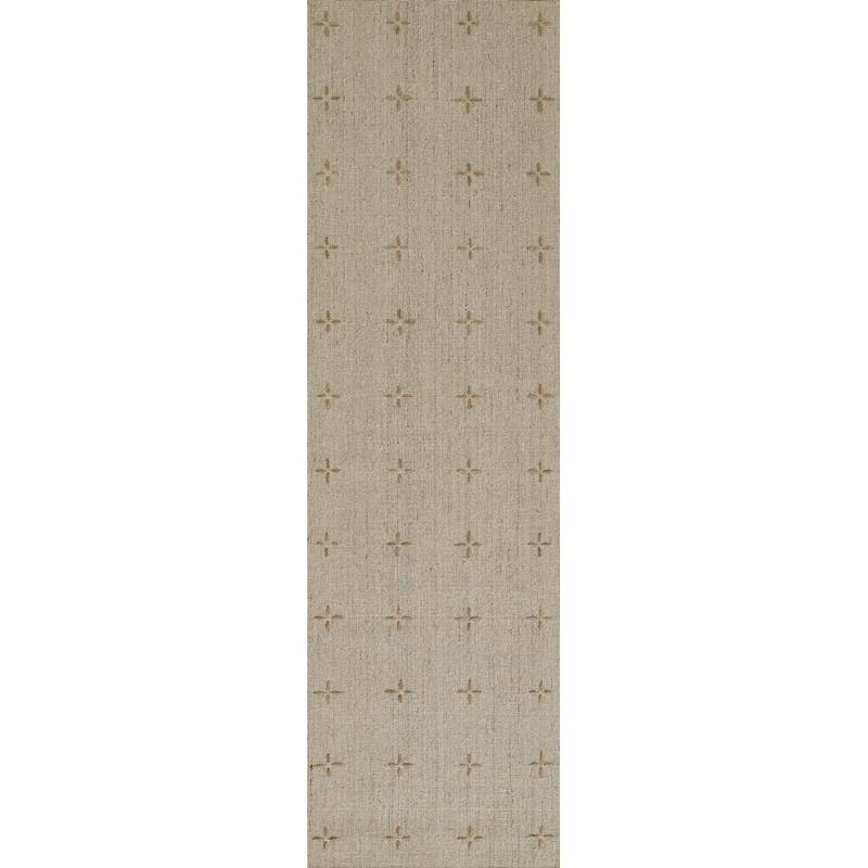 Momeni Oliver Geometric Wool and Polyester Hand Loomed Area Rug