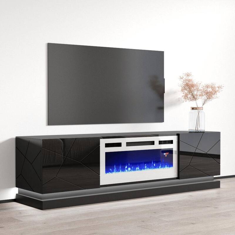 Shu WH-EF Electric Fireplace 71" TV Stand