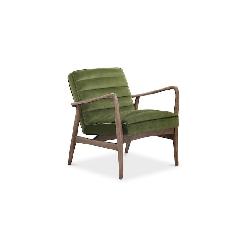 Aurelle Home Ash Wood and Upholstery Arm Chair - 30" wide x 27" deep