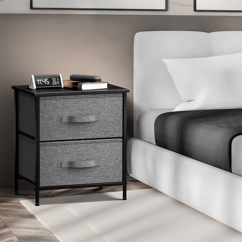 Nightstand with 2 Drawers