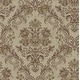 preview thumbnail 3 of 4, Seabrook Designs Berit Floral Damask Unpasted Wallpaper 20.5 in. W x 33 ft. L - Metallic Taupe & Plum