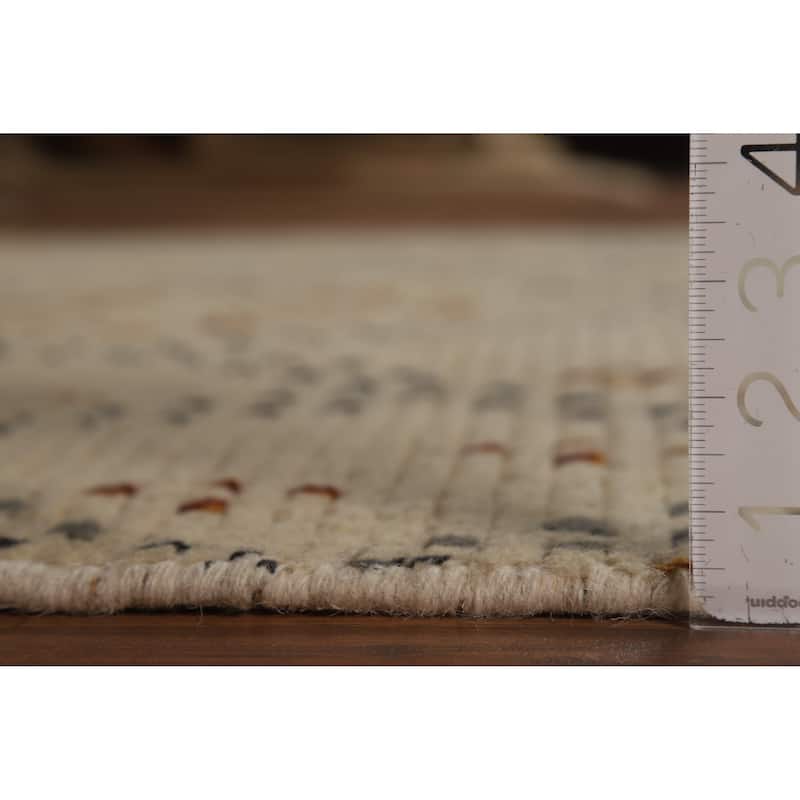 Moroccan Oriental Area Rug Hand-Knotted Wool Carpet - 5'1" x 8'0"