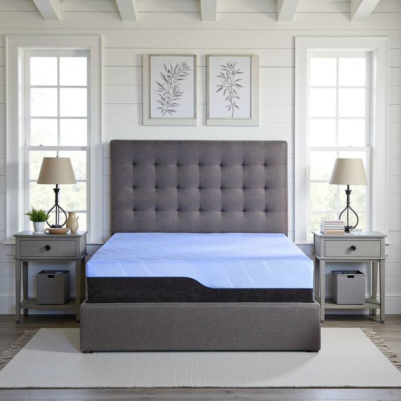 Bridgevine Home 13 inch Radiance Hybrid Cooling Copper GelCare Memory Foam and Coil Adult Mattress - King