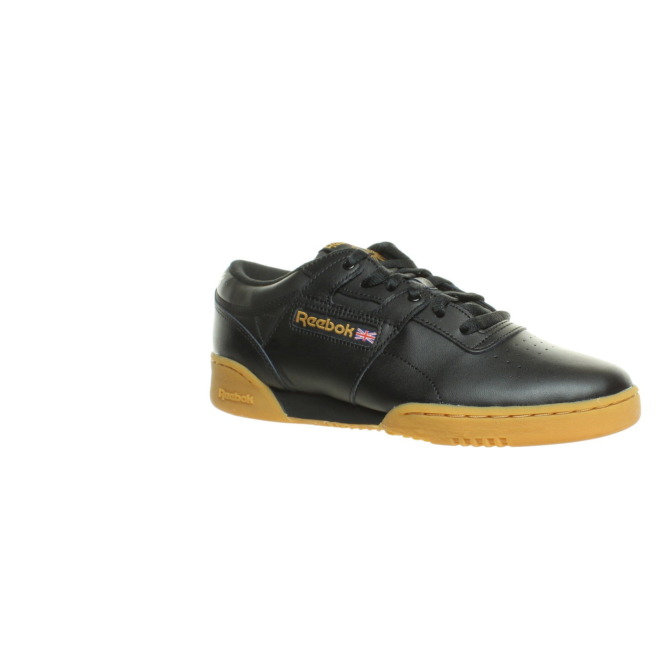 Reebok workout low black gum clearance