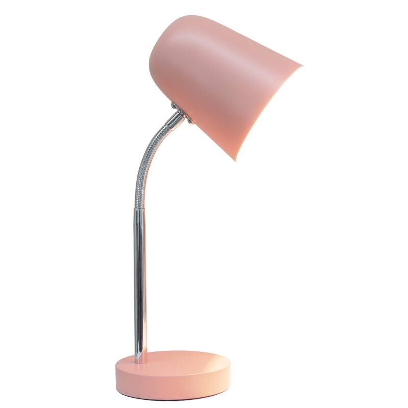 Gooseneck Desk Lamp with Adjustment Shade - 15.25" - Pink