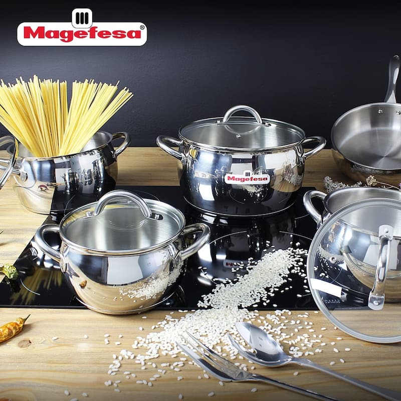 Magefesa Kuchen Stainless Steel 9-piece Cookware Set