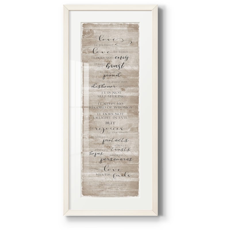 Love is Patient-Premium Gallery Framed Print