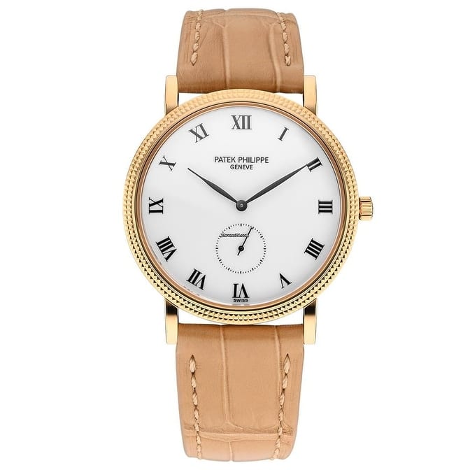 Patek Philippe Pre-Owned Calatrava Small Seconds 34mm Men's Watch - Yellow Gold