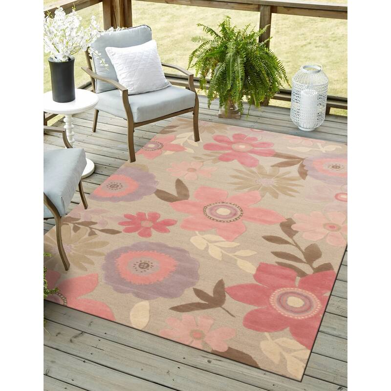 Home Decor Gray Florida Area Rug by EORC Stylish and Versatile Area Rug for Adding a Modern Touch and Comfort to Your Living - 8' x 10' - Gray