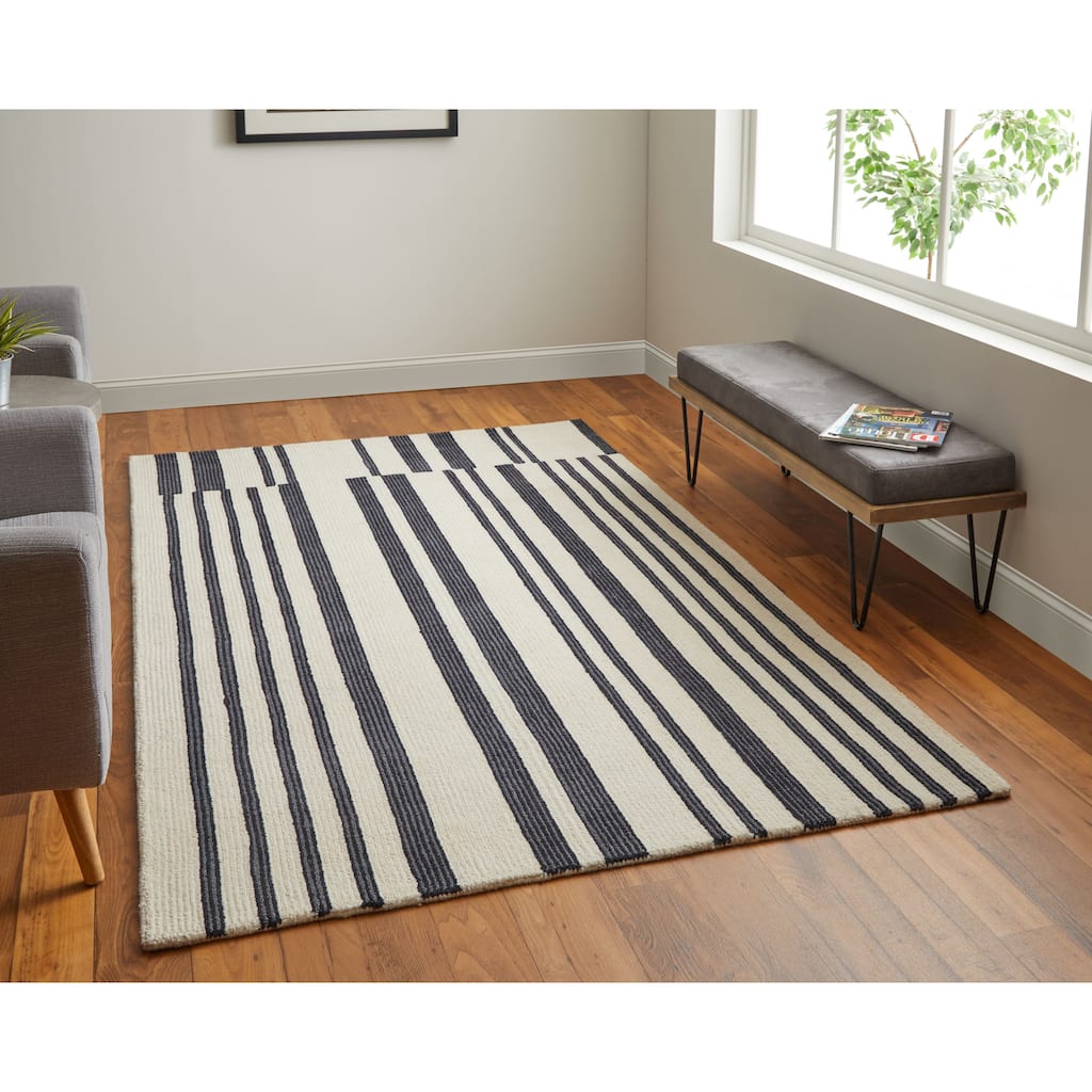 Grand Bazaar Ardon Hand Tufted Abstract Transitional Area Rug