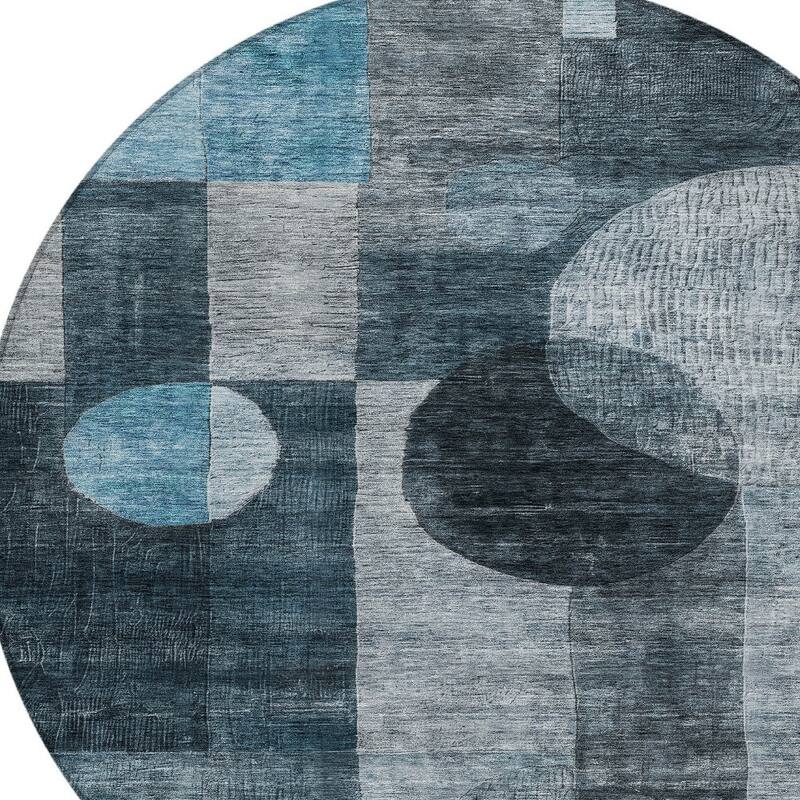 HomeRoots Geometric Transitional Rectangle Outdoor Rug
