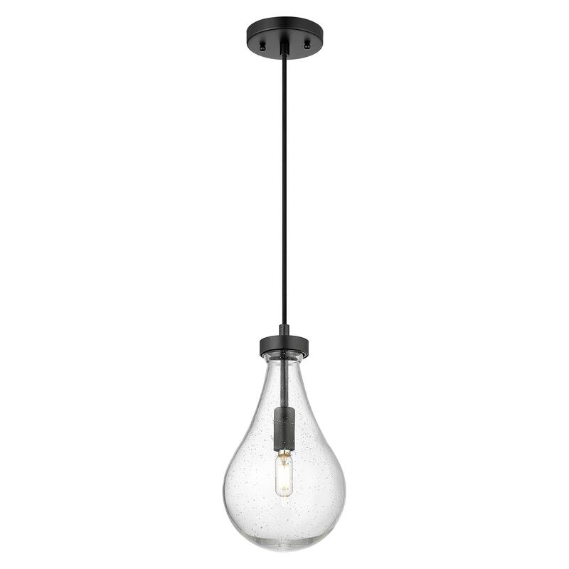 Innovations Lighting Downtown Urban - Owego - 1 Light 7" Cord Hung Pendant - Seedy Shade/Matte Black