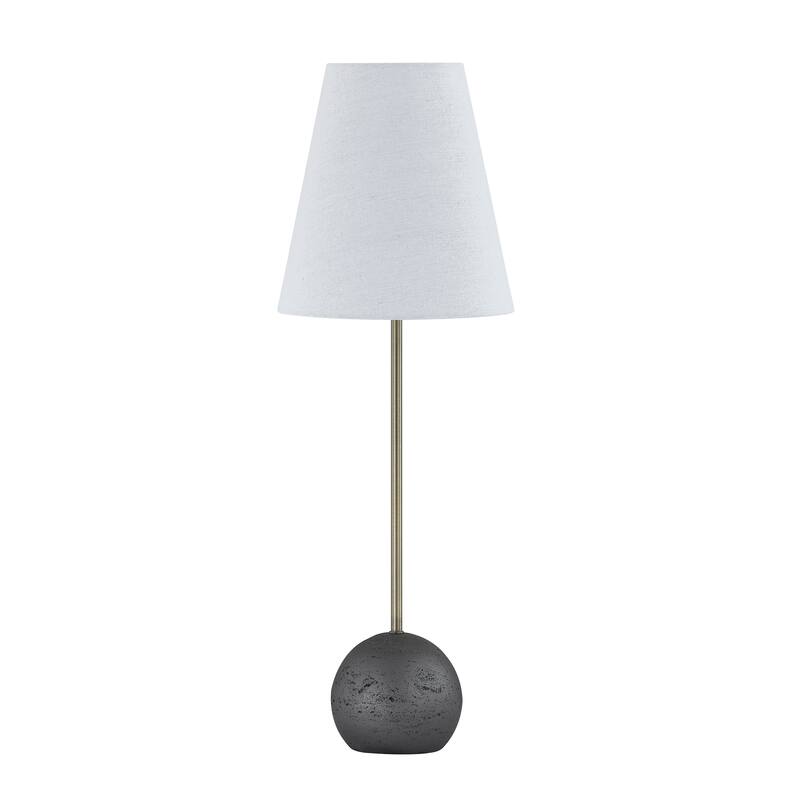 Sawyer 28" Buffet Lamp with Linen Shade, Charcoal (Set of 2)