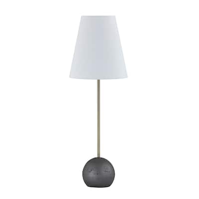 Sawyer 28" Buffet Lamp with Linen Shade, Charcoal (Set of 2)