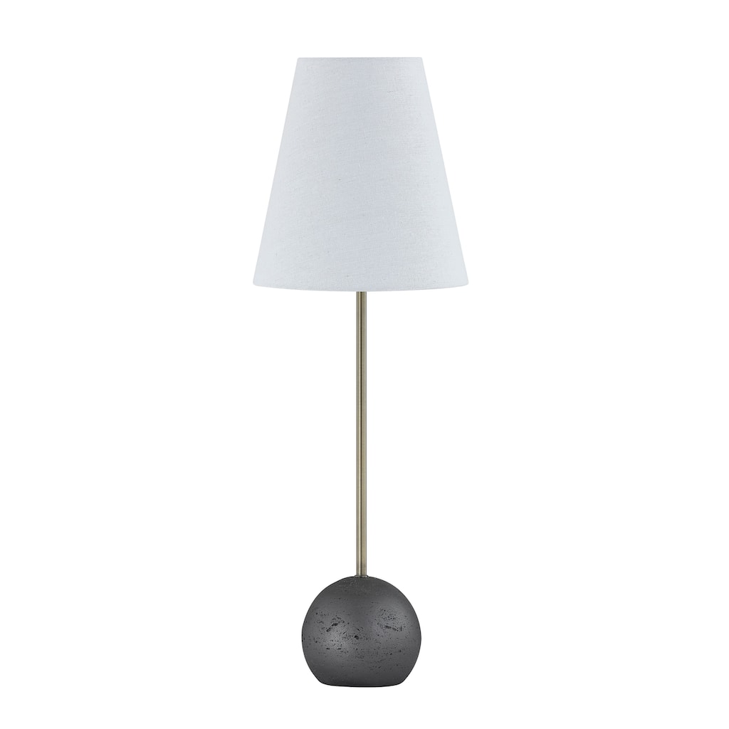 Sawyer 28" Buffet Lamp with Linen Shade, Charcoal (Set of 2)