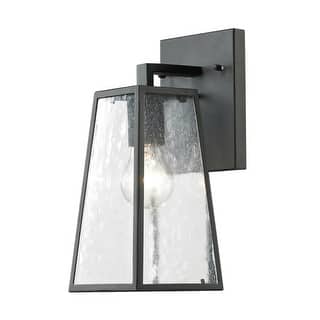 Elegant Lighting 11-3/4" Tall Outdoor Wall Sconce with a Glass Shade
