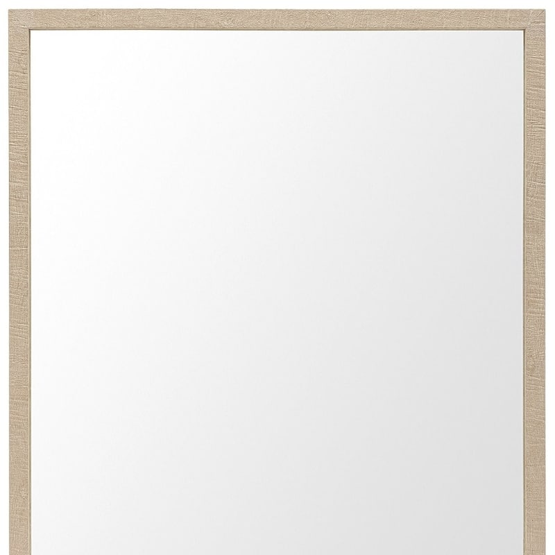 HomeRoots 32" Tan Framed Bathroom Vanity Mirror - 25.50 in. x 31.50 in. x 1.75 in.