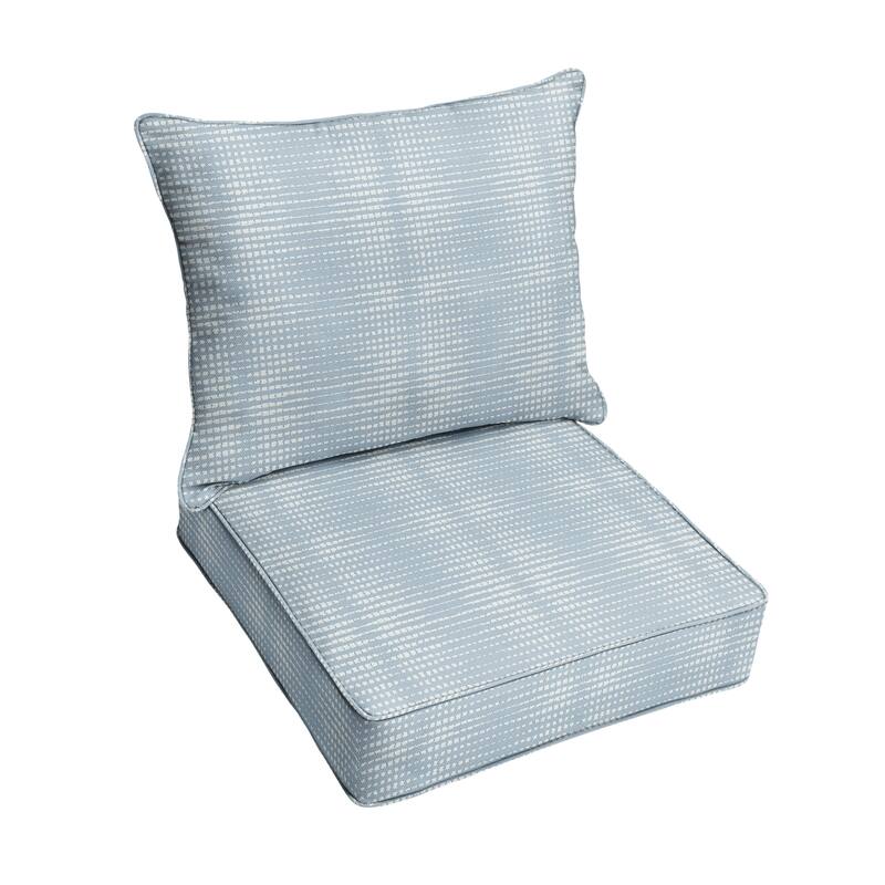 Sorra Home Outdura Moonbeam Indoor/Outdoor Corded Deep Seating Pillow and Cushion Chair Set