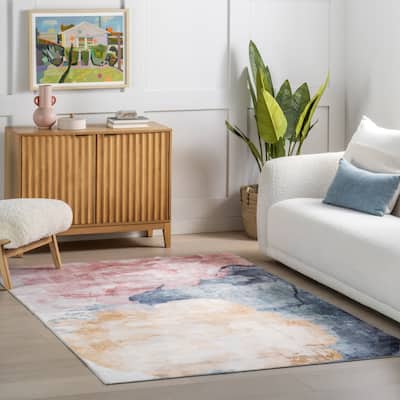 Nuloom Sarine Abstract Washable Area Rug