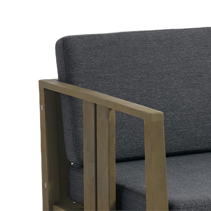 5-Piece Casual Outdoor Patio Furniture Set In Solid Teak Wood