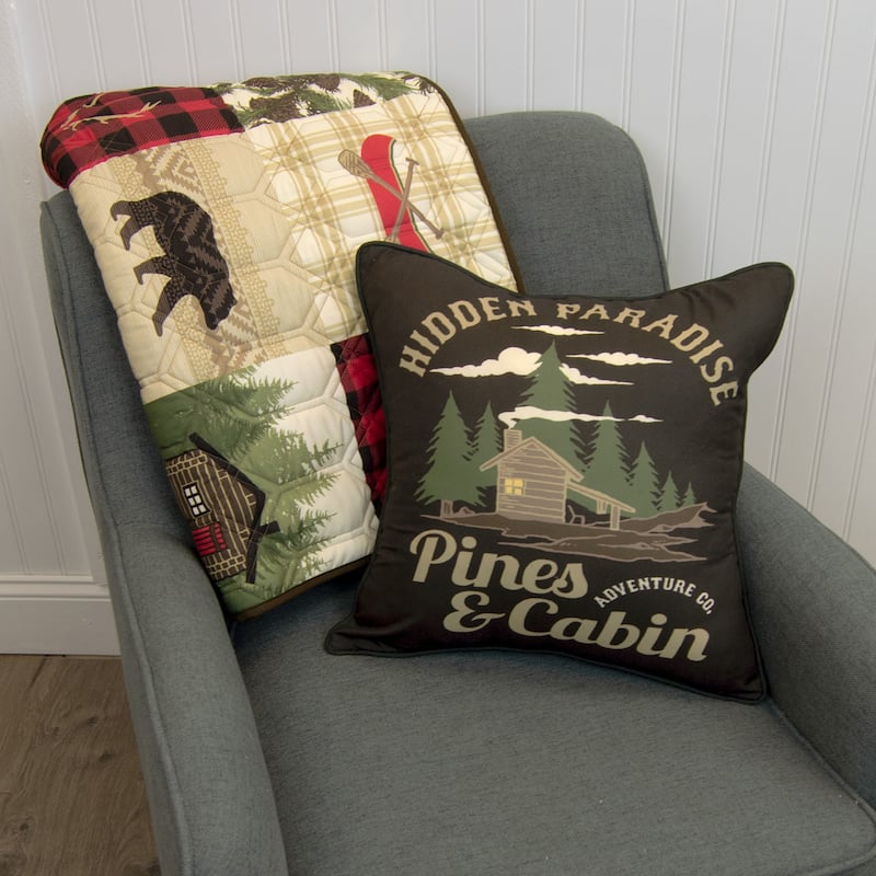 Cedar Lodge Microfiber Throw Blanket from Your Lifestyle by Donna Sharp