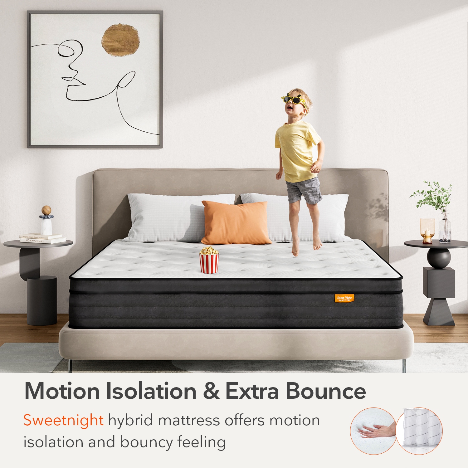 Sweetnight Twilight 10 Gel Memory Foam Mattress Hybrid Mattress On Sale Bed Bath Beyond 39120768