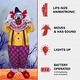 preview thumbnail 2 of 10, Haunted Hill Farm Puddin the Startling Arms Clown by Tekky, Premium Talking Halloween Animatronic, Plug-In or Battery
