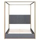 preview thumbnail 29 of 28, Full Size Metal Loft Bed with Storage Shelves, Cabinets and Wardrobe Metal Support Bed Frame for Kids, No Box Spring Needed
