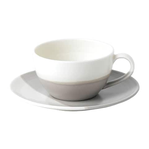 Coffee Studio Cappuccino Cup & Saucer Set 9 Oz