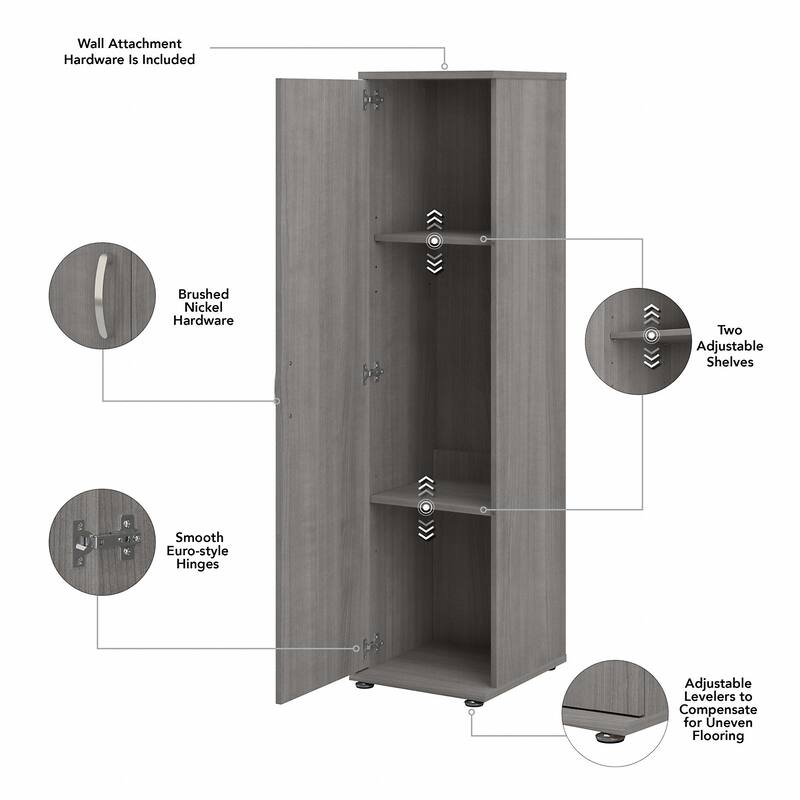 Universal Narrow Linen Tower with Door by Bush Business Furniture