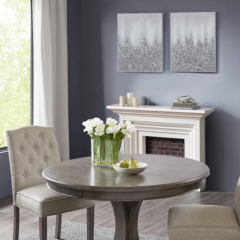 Madison Park Glimmer Heavily Embellished 2-piece Canvas Wall Art Set (Set of 2)