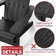 preview thumbnail 50 of 50, WINSOON All Weather HIPS Outdoor Folding Adirondack Chairs Outdoor Chairs Set of 4