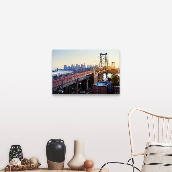 Shop Williamsburg Bridge Nyc Canvas Wall Art Overstock 16482117
