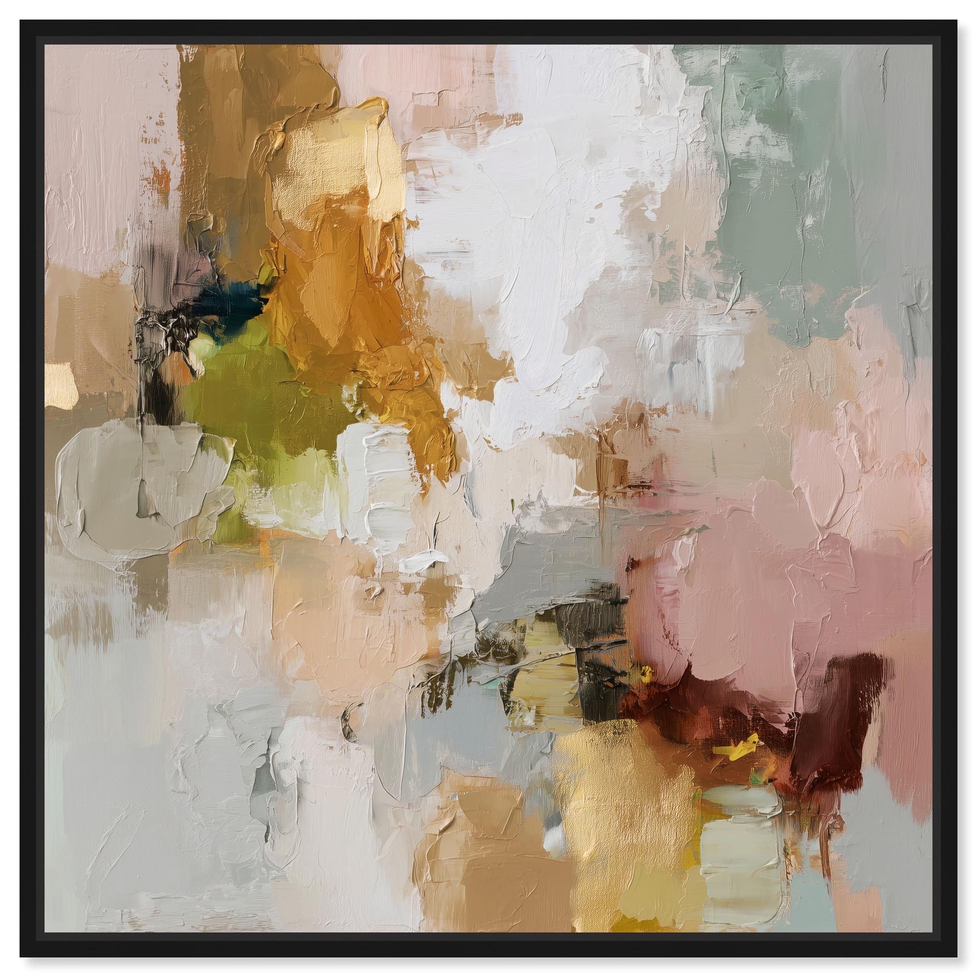 Swirl of Joy III Taupe Boho Wall Art Canvas Print by Art Remedy