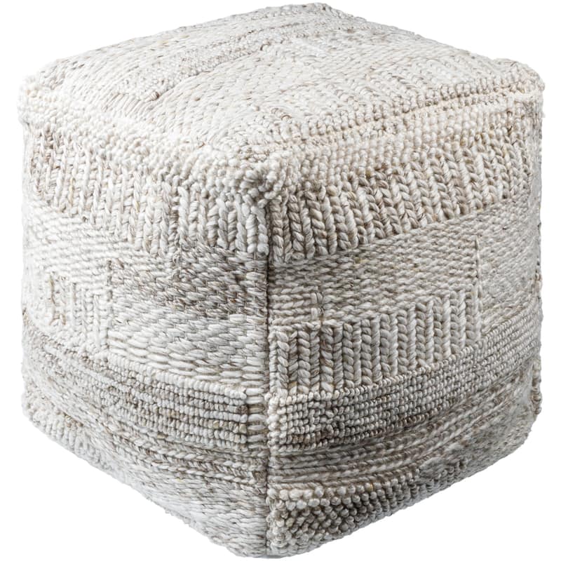 Quinten Modern & Contemporary Textured Pouf