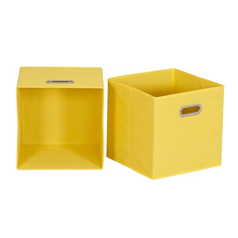 Household Essentials Open Fabric Cube Storage Bins, Set of 6