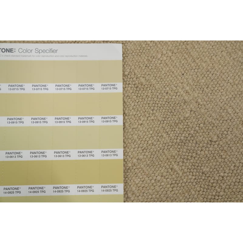 Hand Woven Oriental 100% Wool Carpet Southwestern Modern Beige & Ivories Kilim Area Rug - 9' 9'' X 6' 6''