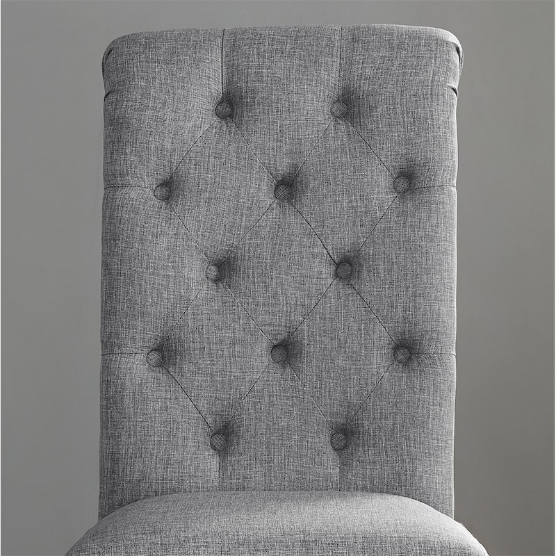 Leviton Solid Wood Tufted Asons Dining Chair,Set of 2