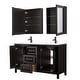 preview thumbnail 10 of 71, Daria 60 Inch Double Vanity, Cultured Marble Top, Medicine Cabinets