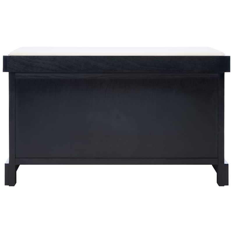 SAFAVIEH Landers 2-Drawer with Cushion Storage Bench - 32.3" W x 15" L x 19" H