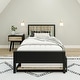 preview thumbnail 11 of 20, Max and Lily Twin-Size Bed with Slatted Headboard and Trundle