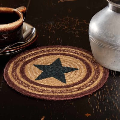 Potomac Jute Trivet Stencil Star 8 - Trivet 8