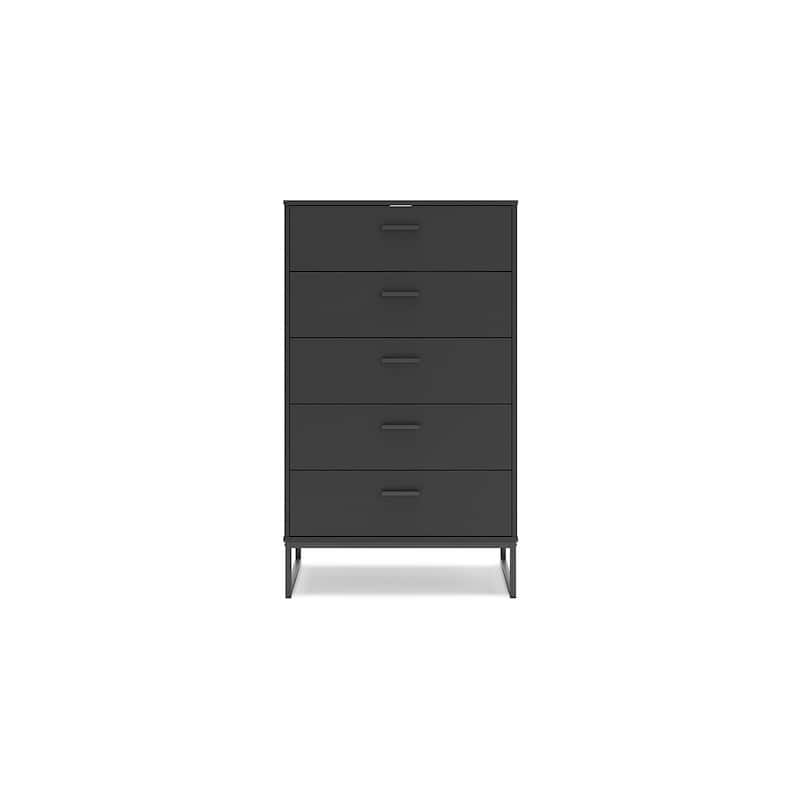 Signature Design by Ashley Socalle Black Chest of Drawers