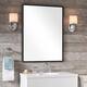 Modern Large Black Rectangle Wall Mirrors for Bathroom Vanity Mirror - 30x22
