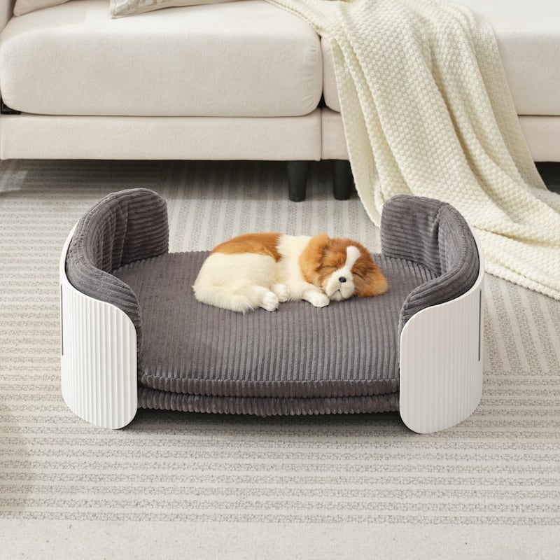 Dog Couch Bed Puppy Sofa Bed with Removable Mattress Cover - 31" W