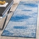 preview thumbnail 83 of 106, SAFAVIEH Adirondack Brynn Modern Abstract Rug 2'6" x 10' Runner - Silver/Blue