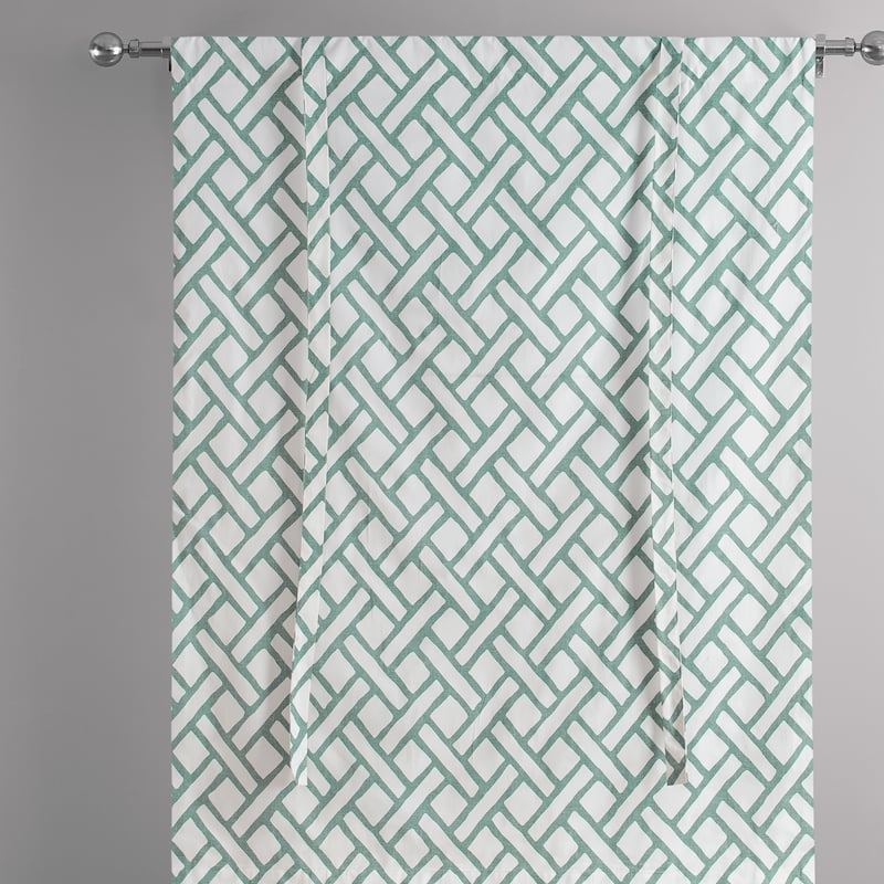Exclusive Fabrics Garden Path Printed Cotton Tie-Up Window Shade (1 Panel)