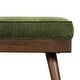 preview thumbnail 7 of 9, Poly & Bark Luca Fabric Bench - Tufted Seat with Solid Wood Legs