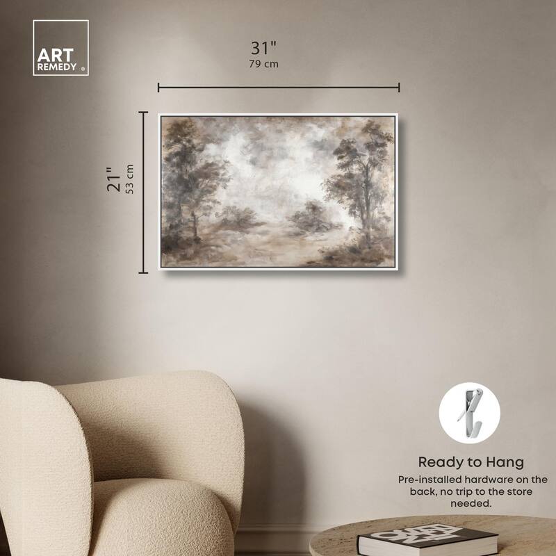 Veiled in Fog Canvas by Art Remedy