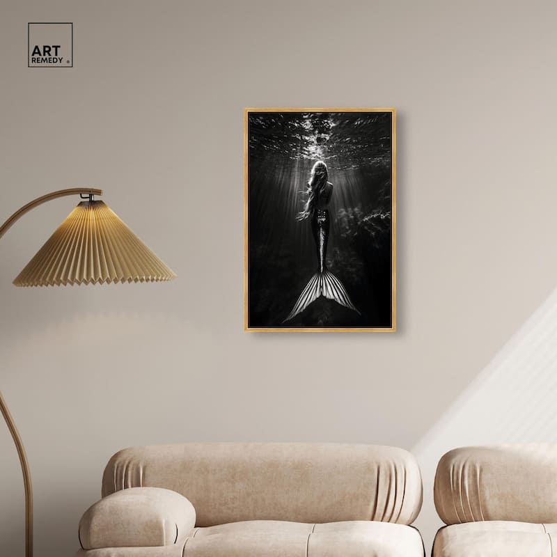 Mermaid Night Canvas by Art Remedy
